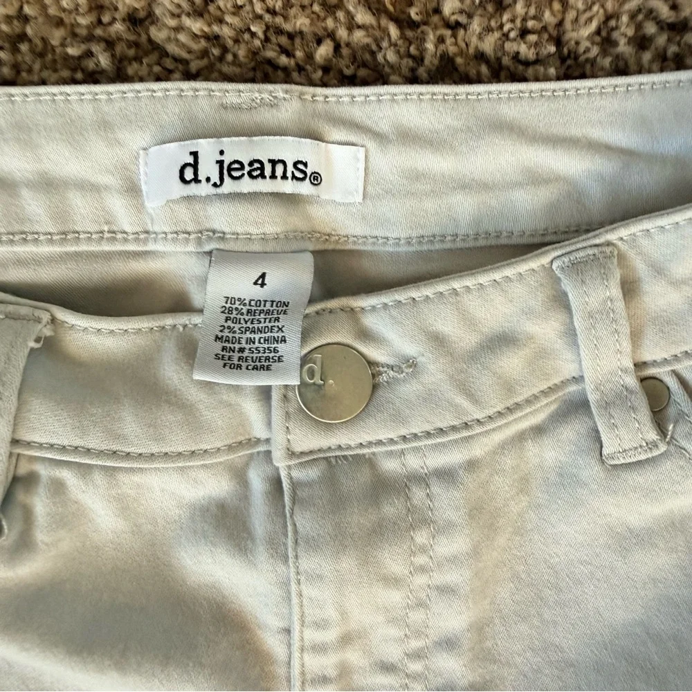 d. jeans Women's Light Gray Skinny Jeans Sz 4 - Picture 2 of 5